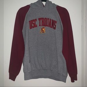 USC Trojans gray and red hoodie. Size S.
